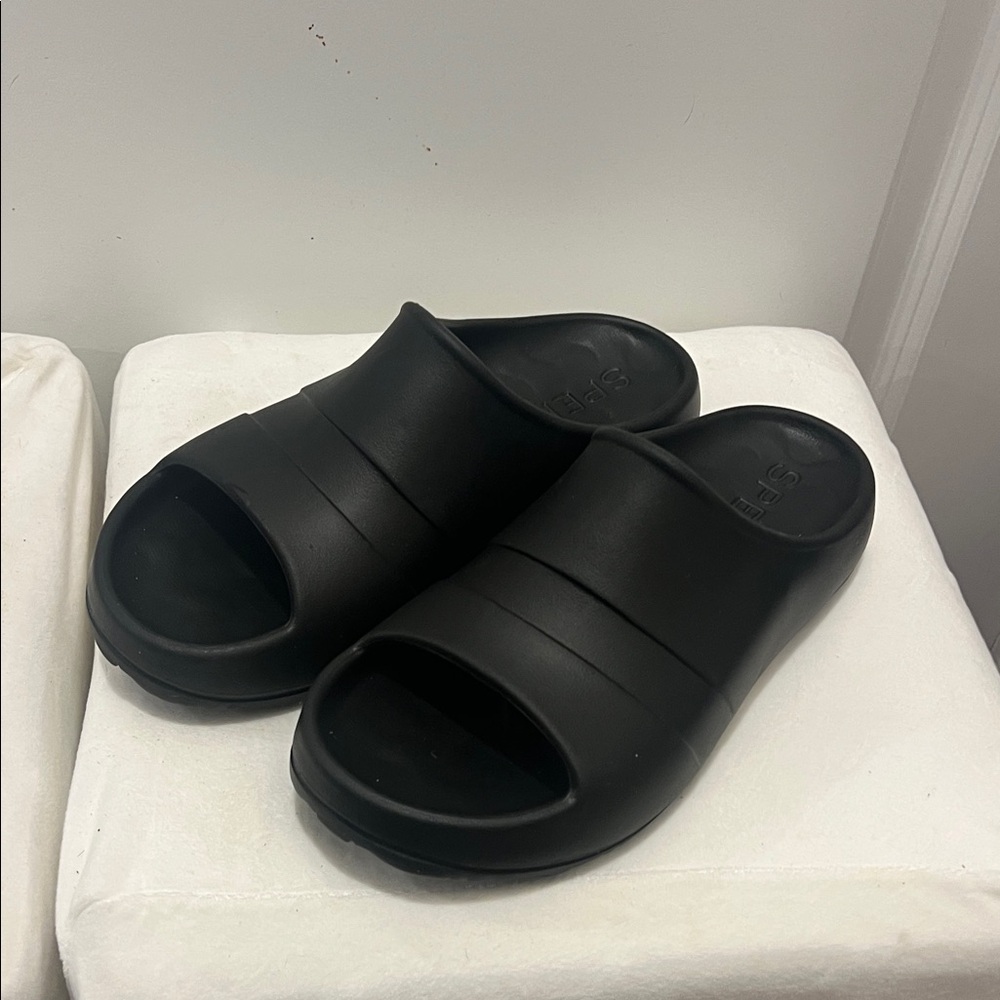 Black Slide Sandals Sperry Topsider women's size 10